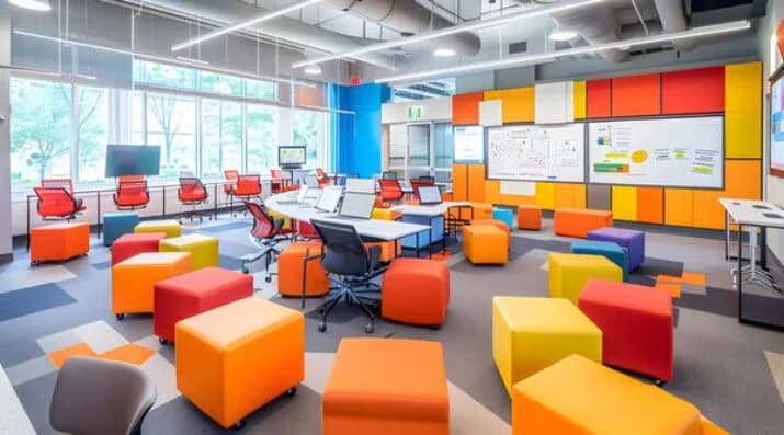 Modern collaborative learning space
